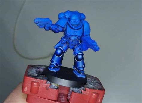 Wip My First Space Marine And My First Significant Attempt At Nmm