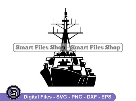 Destroyer Ship 3 Svg Battleship Svg Navy Svg Ship Svg Etsy