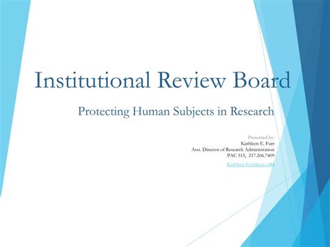 Ppt Institutional Review Board Powerpoint Presentation Free Download