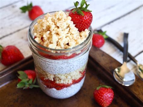 Strawberry Shortcake Chia Pudding