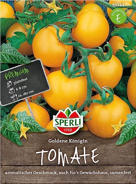 Sperli Premium Tomaten Samen Goldene K Nigin Intensiv Aromatische