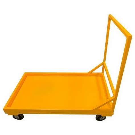 Deva Mild Steel Four Wheel Platform Trolley For Material Handling