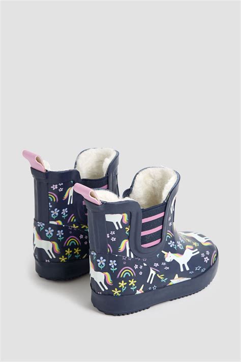 Buy Jojo Maman Bébé Unicorn Cosy Lined Ankle Wellies From The Next Uk