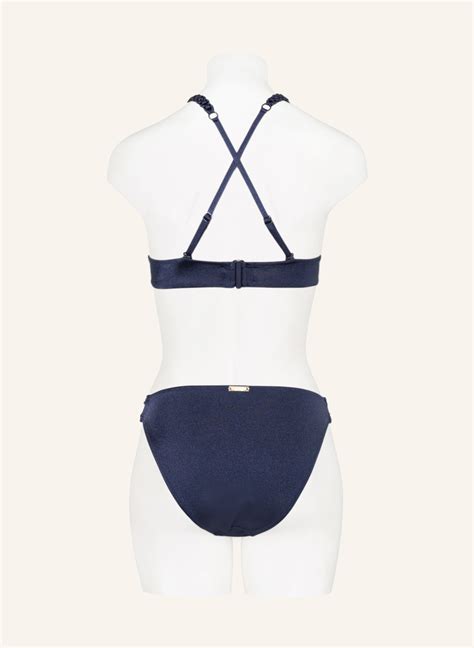 watercult Bralette Bikini Top MAKRAMÉ LOVE in dunkelblau