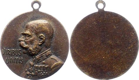 Haus Habsburg Einseitige Bronzemedaille Franz Joseph I 1848 1916