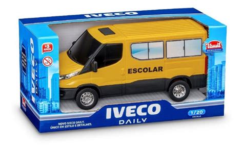 Brinquedo Furg O Iveco Daily Escolar Amarela Abre Portas Parcelamento