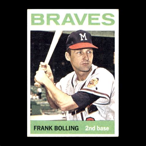 Frank Bolling Topps Milwaukee Braves Set Filler Read Ebay