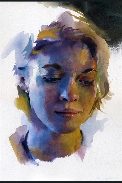 Pin On Watercolor Portrait - Riset