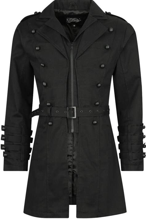 vixxsin lazarus mens military coat black everyday goth shopstyle