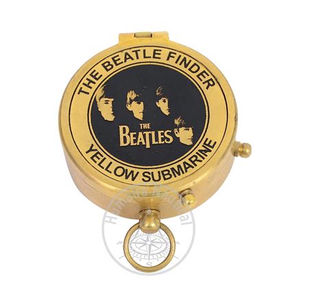 Nautical World Antique Finish Brass The Beatle Finder Yellow Submarine