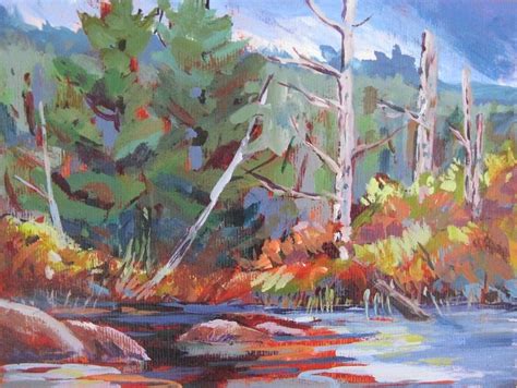 Ril Lake Muskoka Painting by Sue Johns - Fine Art America