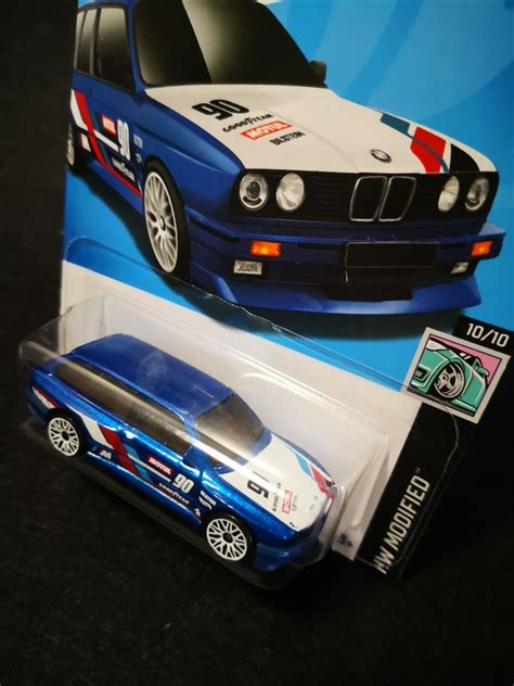 Hot Wheels BMW M3 Wagon Minor Crease First Edition Blue 2024 Hobbies