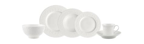 Villeroy und Boch Cellini Suppenteller, 24 cm, Premium Porzellan, Weiß ...
