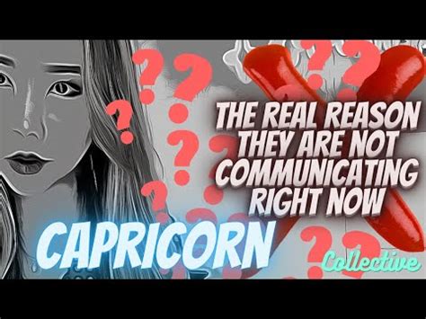 Capricorn The Real Reason They Re Not Talking Right Now Is August