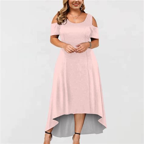 DENGDENG Plus Size Dresses For Curvy Women 2024 Spring Summer Trendy