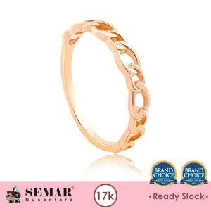 Promo Cincin Emas Ovalina Classic Rose Gold 17K Semar Nusantara Cicil 0