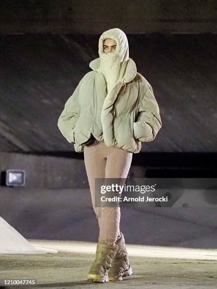 A Model Is Seen On The Runway Of The Yeezy Season 8 Show As Part Of