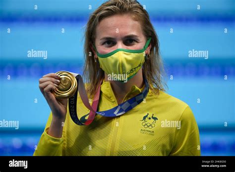 JULY 26th 2021 TOKYO JAPAN Ariarne Titmus Of Australia Wins The