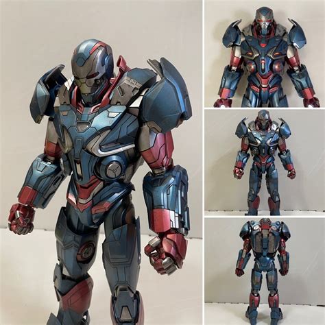 【目立った傷や汚れなし】【カスタム品】hottoys ホットトイズ アイアンパトリオット アイアンマン Threea Threezero