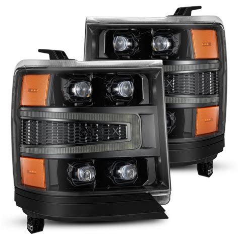 Alpharex Alpha 880236 Nova Series Led Projector Headlights Alpha Black Set 16 18 Chevrolet