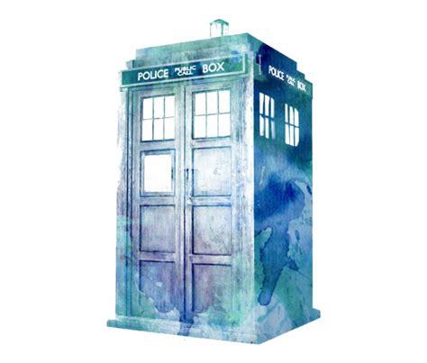 Tardis Watercolor Doctor Who Watercolor Png Clip Art Library