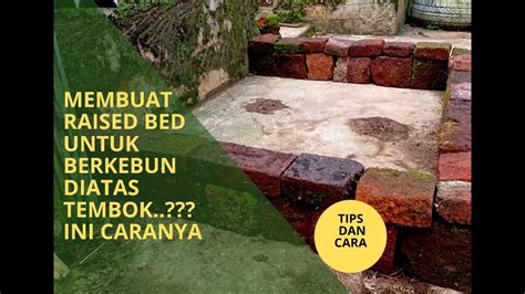 Tips Berkebun Di Pekarangan Rumah Cara Membuat Raised Bed Lengkap Sampai Media Tanam Youtube