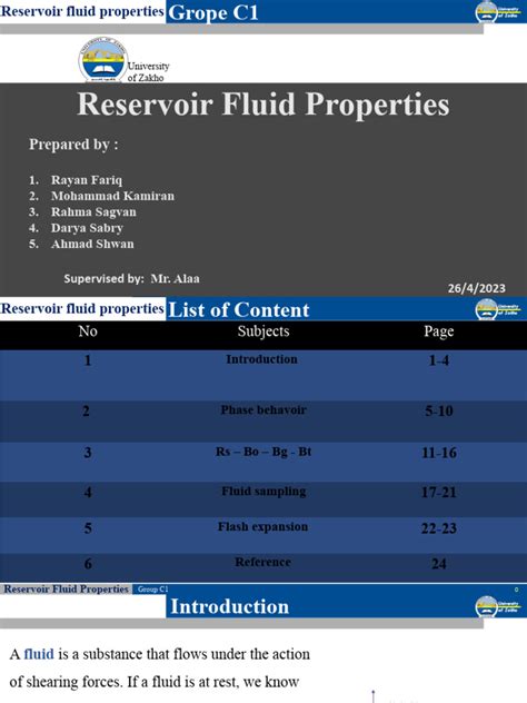 reservoir fluid properties  petroleum reservoir gases