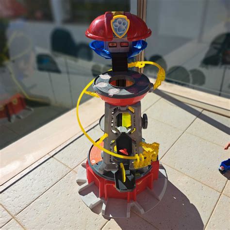 Torre Gigante Patrulha Pata Mighty Pups Paw Patrol Base Cascais E