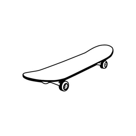 Premium Vector Vector Illustration Skateboard Hand Drawn