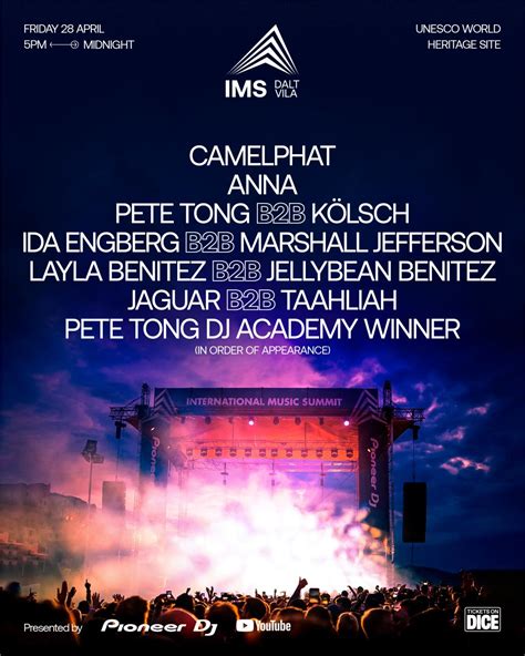 International Music Summit Anuncia Su Cartel Dalt Vila 2023