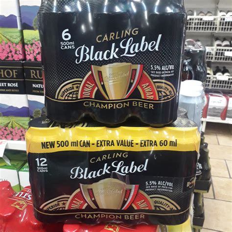carling black label   ml pack longtom cans beer call  drink