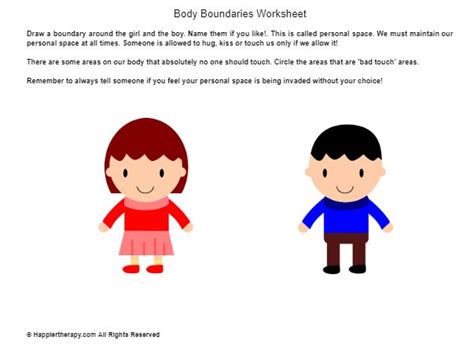 Body Boundaries Worksheet | HappierTHERAPY