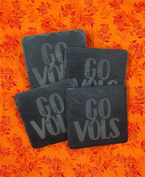 Slate Coasters Set Of 4 Etsy