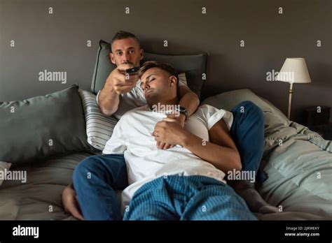Male Gay Couple Sleeping In Bed Hi Res Stock Photography And Images Alamy