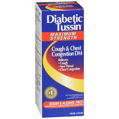 Diabetic Tussin Maximum Strength Cough Chest Congestion Dm Liquid