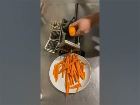 Механическая овощерезка для нарезки овощей бруском и дольками - YouTube
