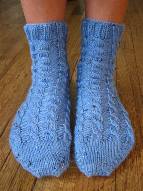 Holly Marie Knits: New Free Pattern! Toe-up Cabled Bed Socks | Sock ...