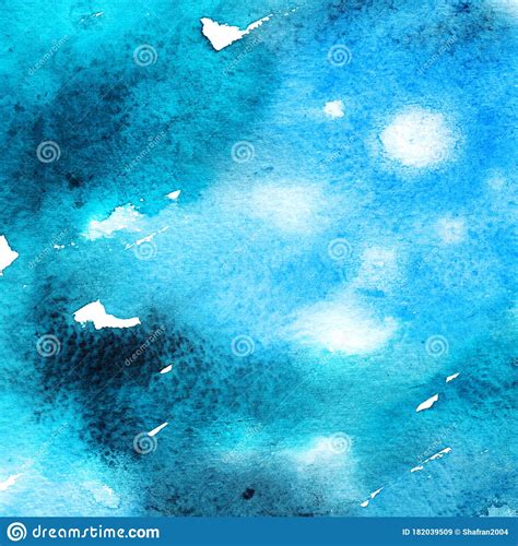 Fondo De Color De Agua Pintado a Mano Abstracto Stock de ilustración