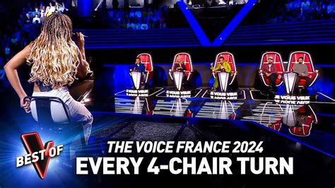 Every Single 4 Chair Turn Blind Audition On The Voice France 2024 Youtube Music