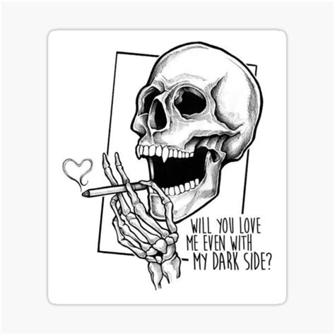 "Skeleton Smoking" Sticker for Sale by blissfulll | Redbubble