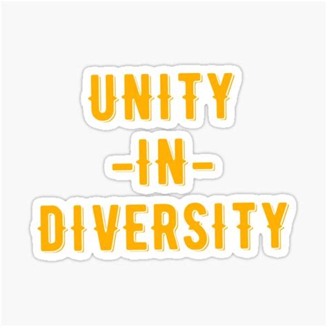 Unity In Diversity Sticker For Sale By Irbah Redbubble