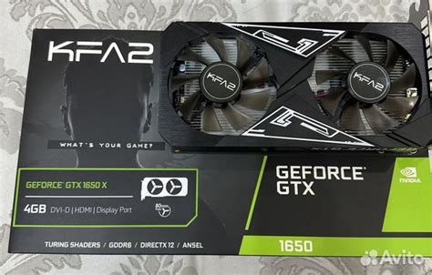 Видеокарта KFA2 GeForce GTX 1650 X Black купить в Волжском ...