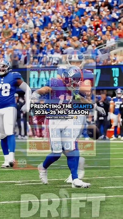 Predicting The New York Giants 2024 25 Nfl Season 🍿👀 Shorts Youtube