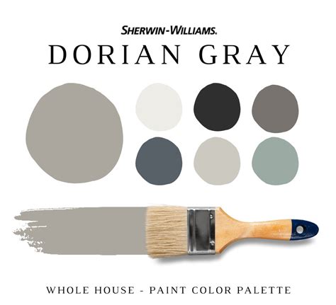 Sherwin Williams DORIAN GRAY Coordinating Colors For The WHOLE Etsy UK