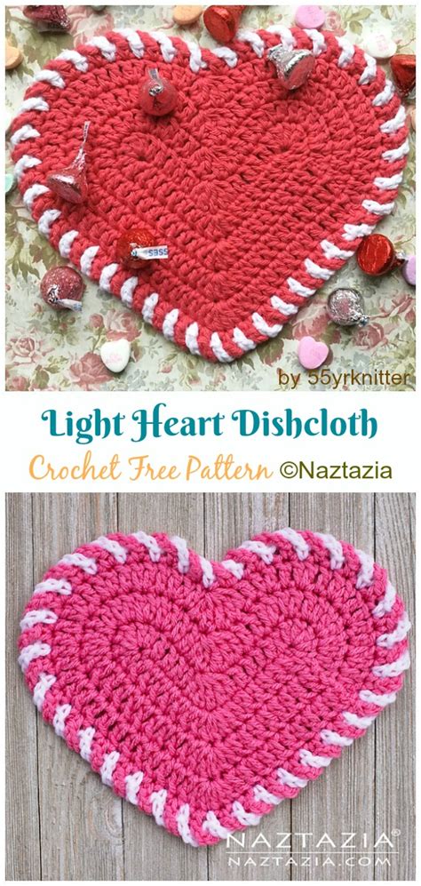 Heart Dishcloth Free Crochet Patterns Crochet And Knitting