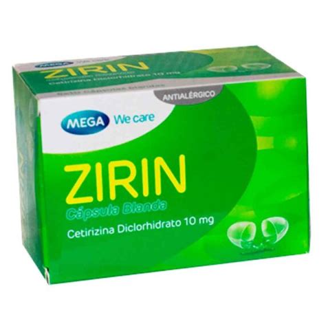 Zirin Mega We Care Capsulas Blandas Drogas Exito