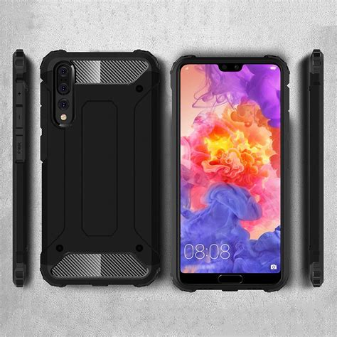 Military Defender Shockproof Case For Huawei P20 Pro Black