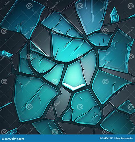 Painted Texture of Broken Glass Stock Illustration - Illustration of
