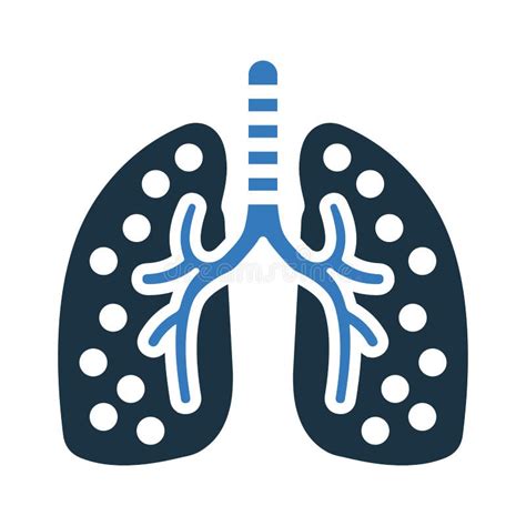 Anatomy Body Breath System Breathe Lung Icon Editable Vector Graphics Stock Vector