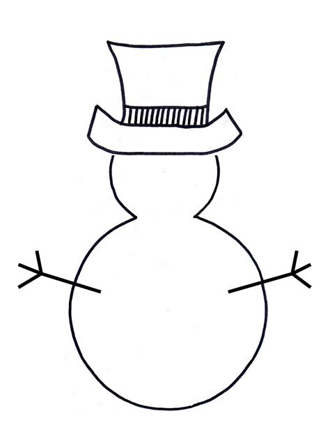 Snowman Black And White Clipart | Free download on ClipArtMag